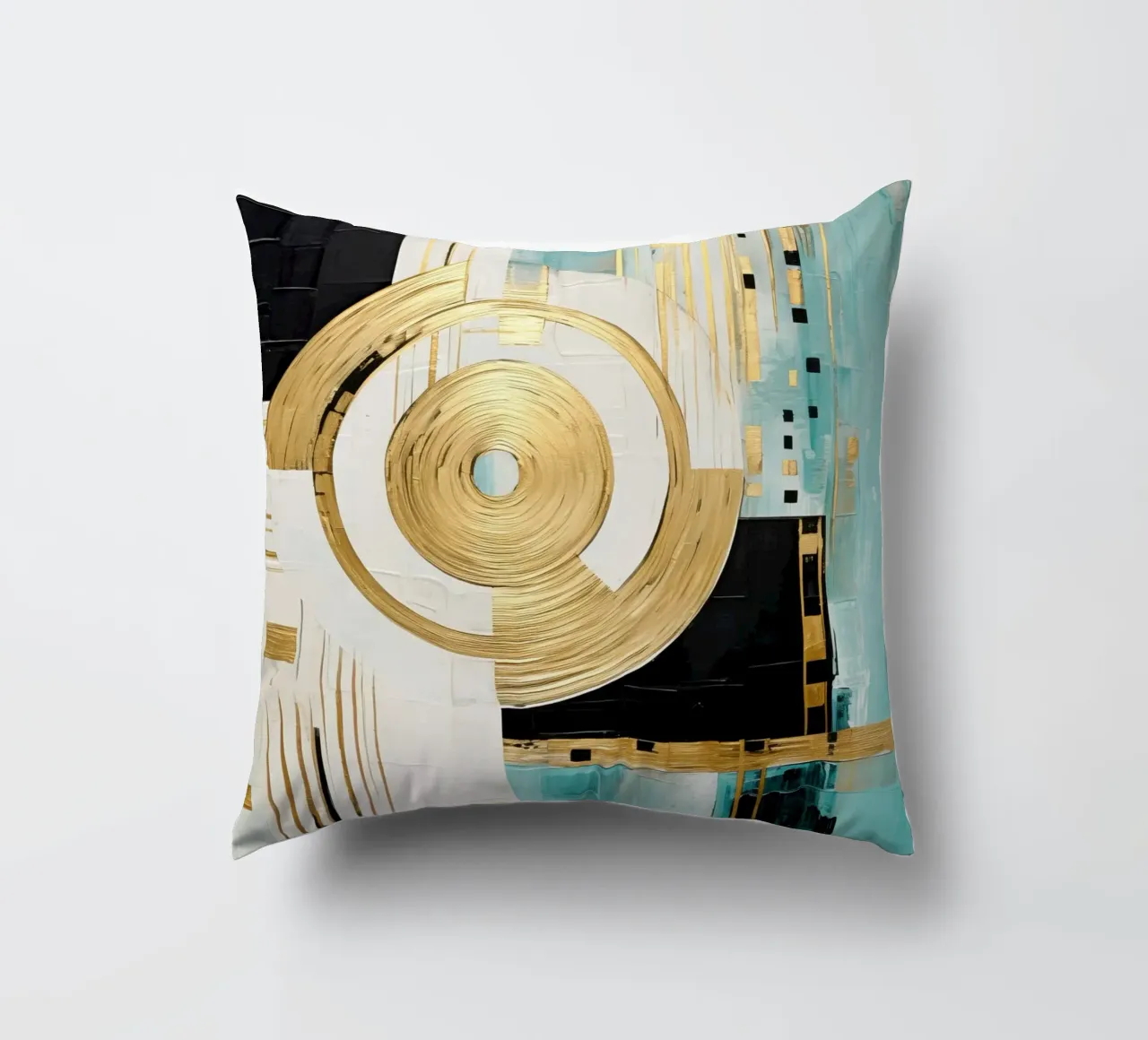 ABSTRACT ART Powerful movement decorative cushion by Melanie Viola