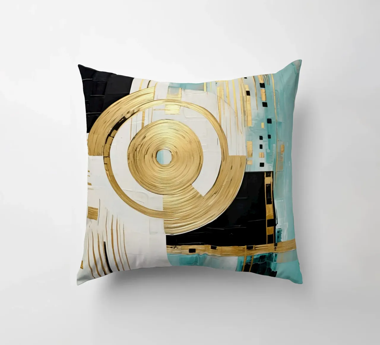 ABSTRACT ART Powerful movement decorative cushion by Melanie Viola