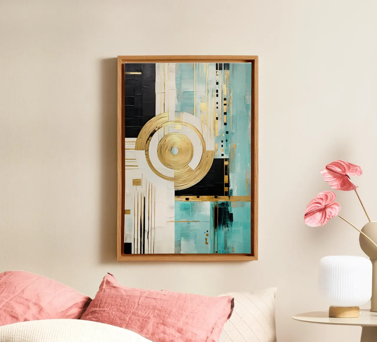 ABSTRACT ART Powerful movement canvas by Melanie Viola