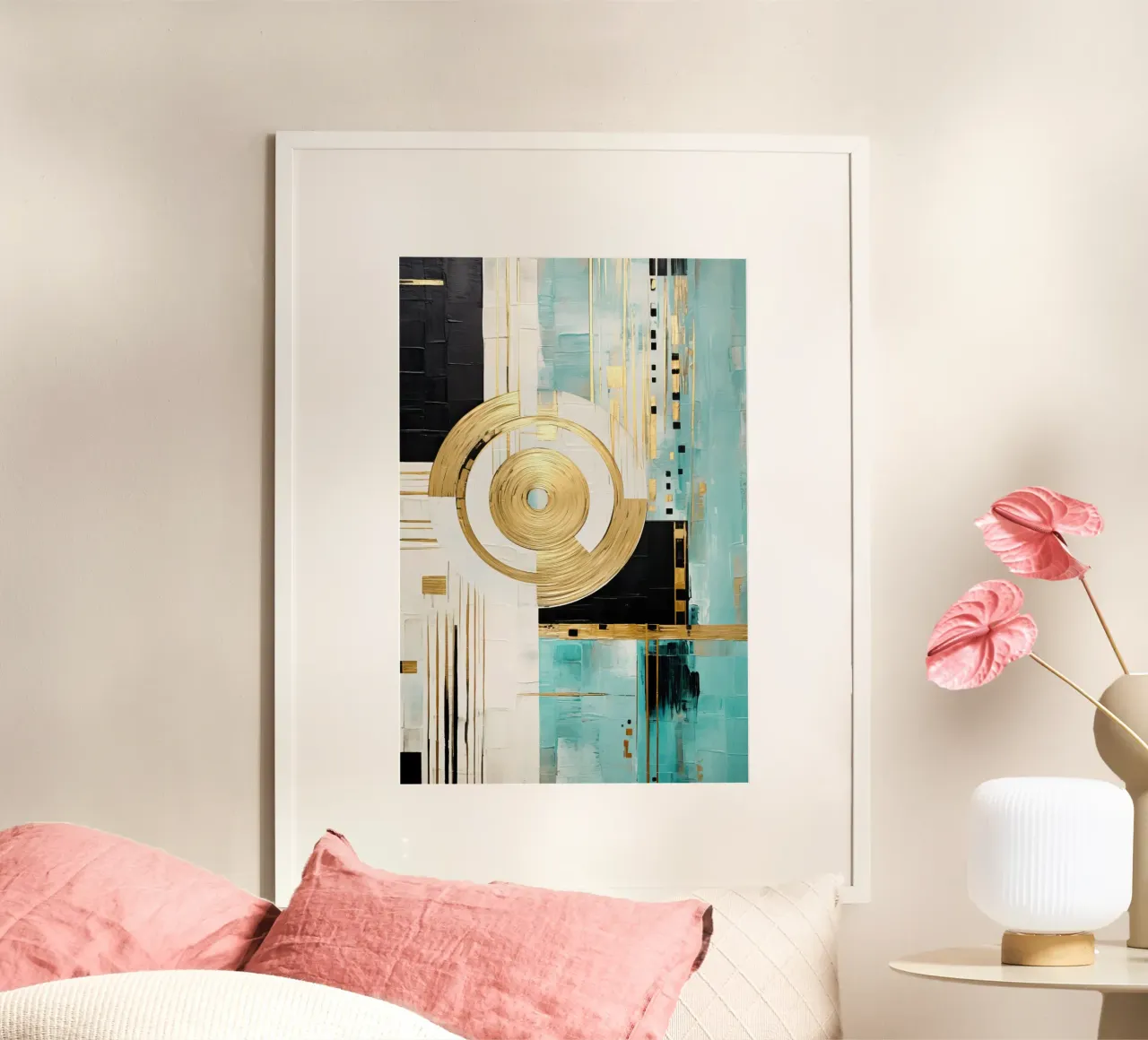 ABSTRACT ART Powerful movement hahnemühle by Melanie Viola