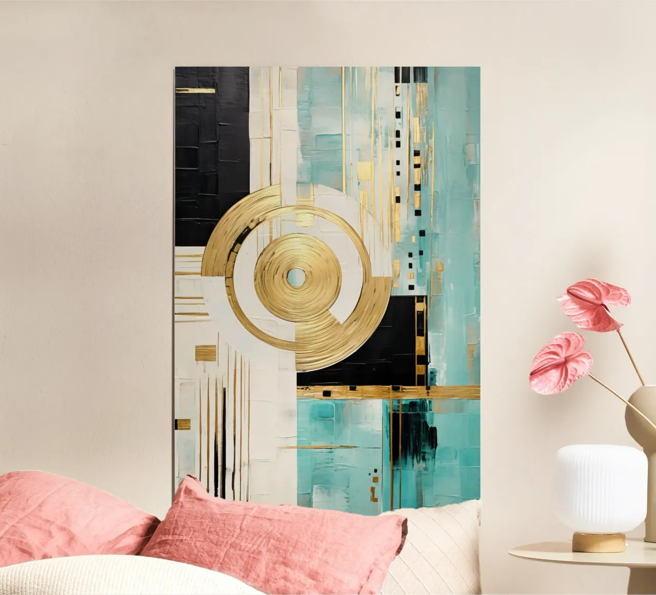 ABSTRACT ART Powerful movement hahnemühle by Melanie Viola