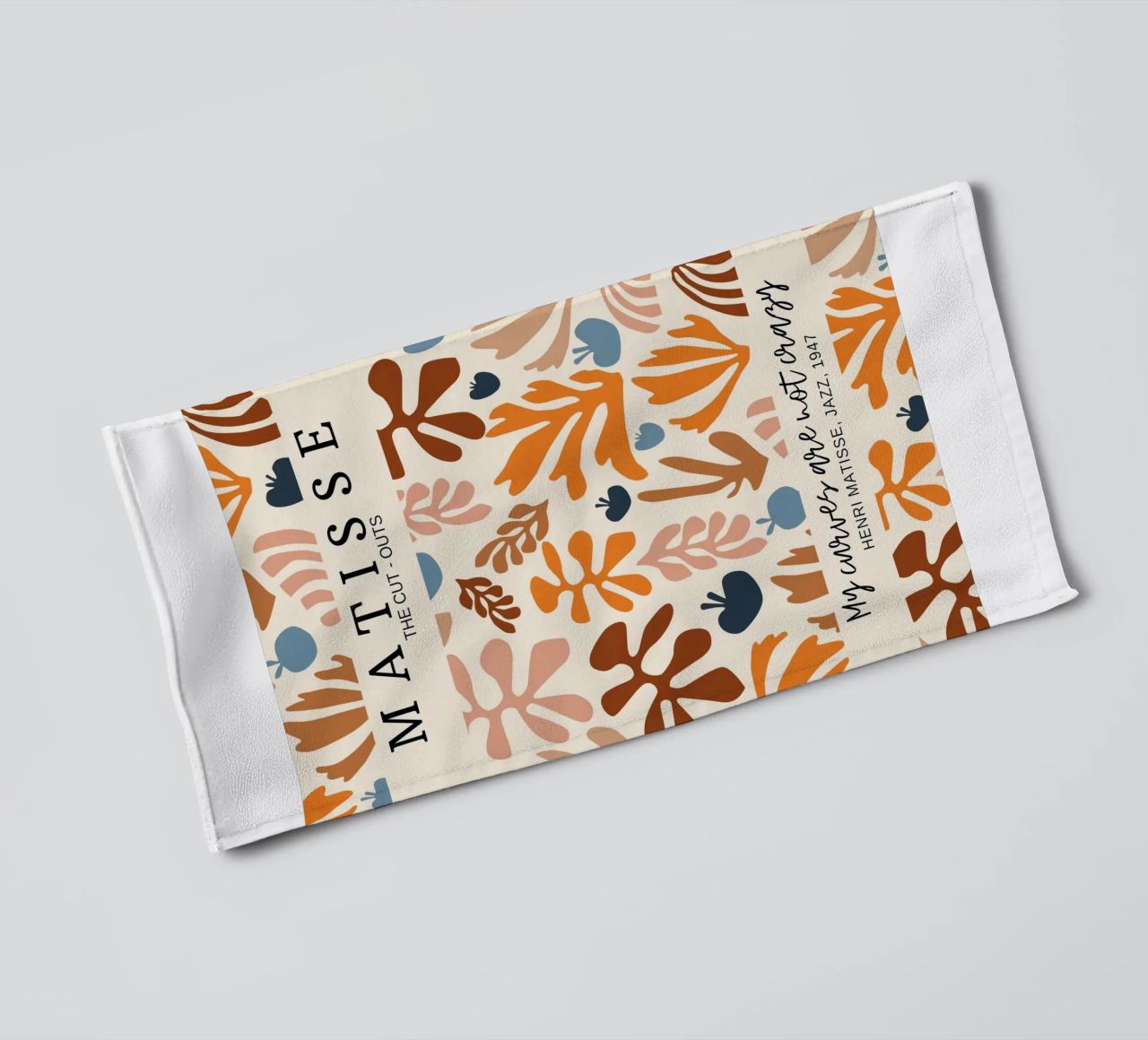 coral and seaweed image clippings towel by uklik sell