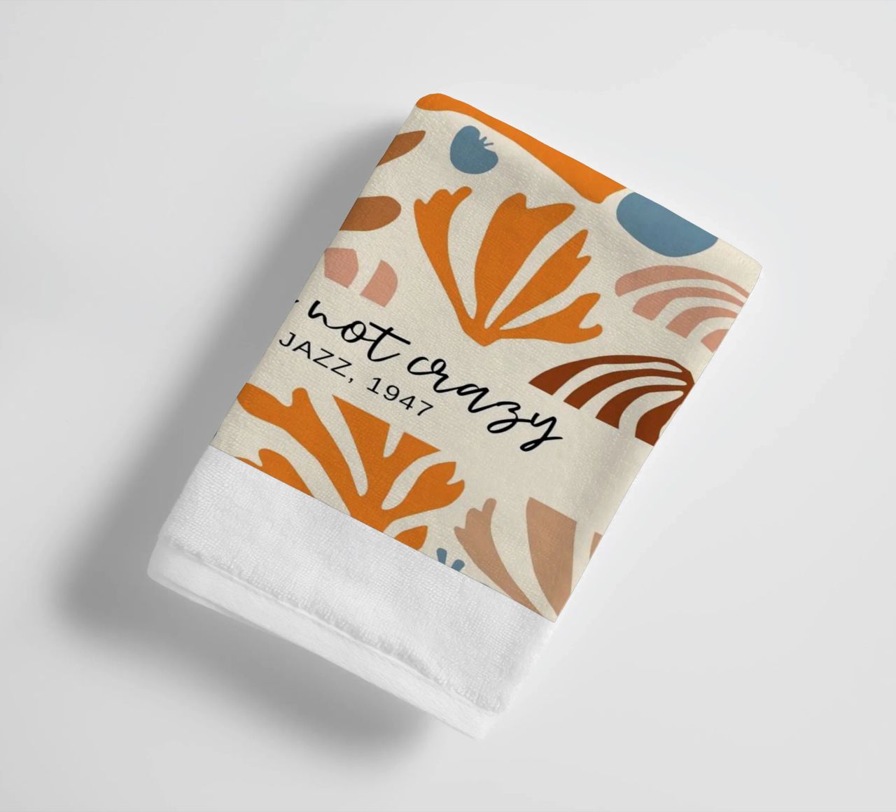 coral and seaweed image clippings towel by uklik sell