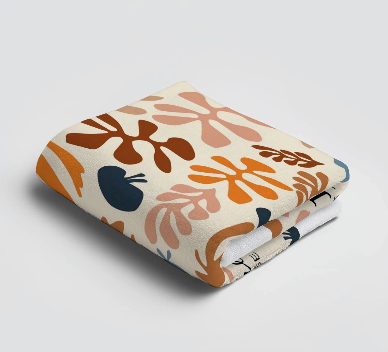 coral and seaweed image clippings towel by uklik sell