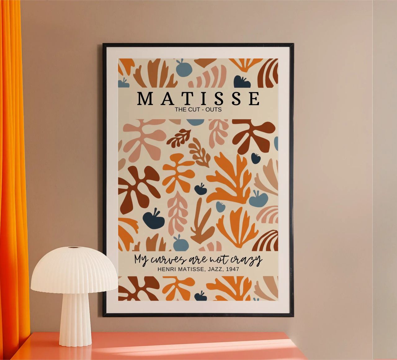coral and seaweed image clippings poster with plastic frame by uklik sell