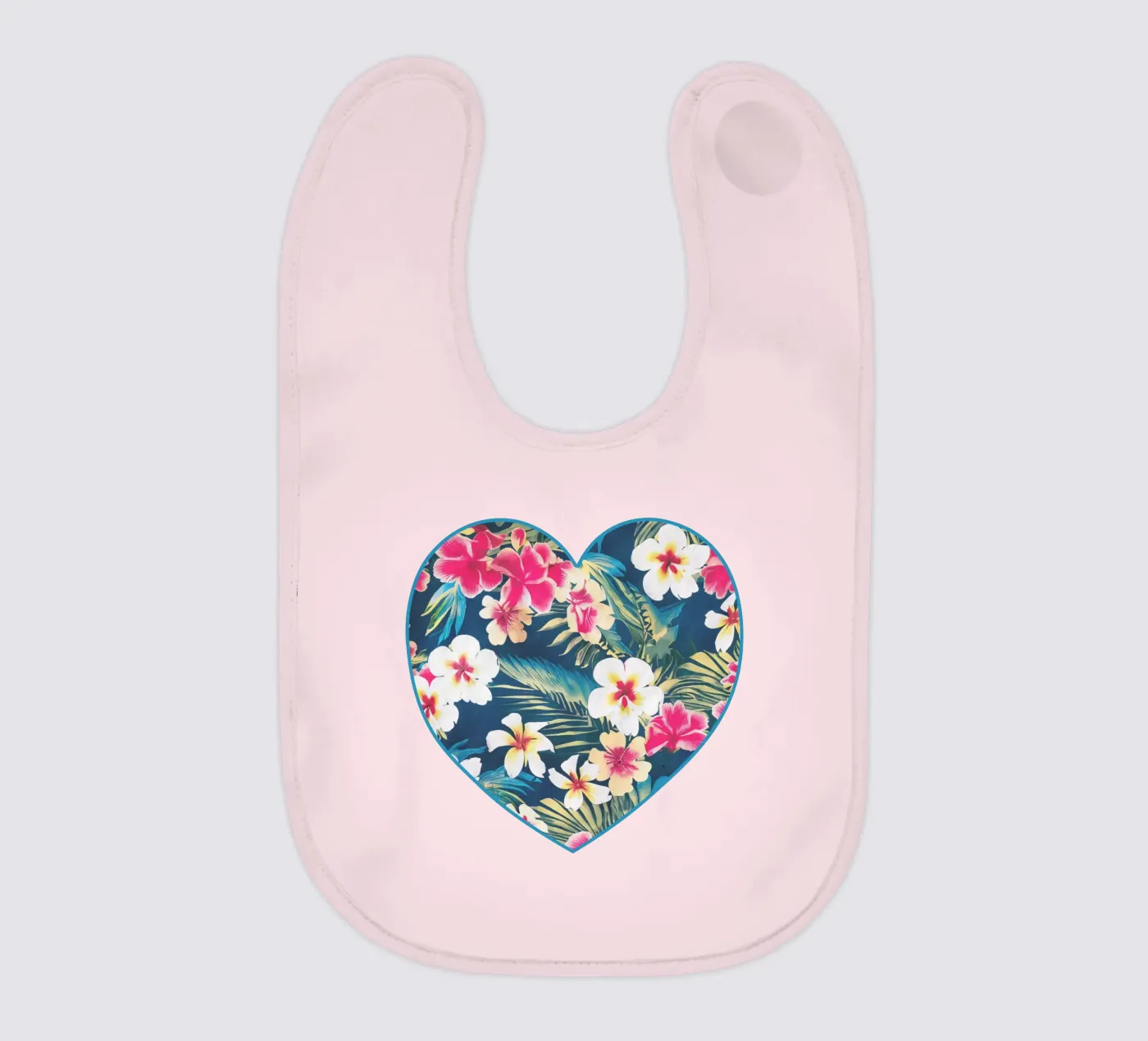 Aloha Heart baby bib by Nina May Design Studio