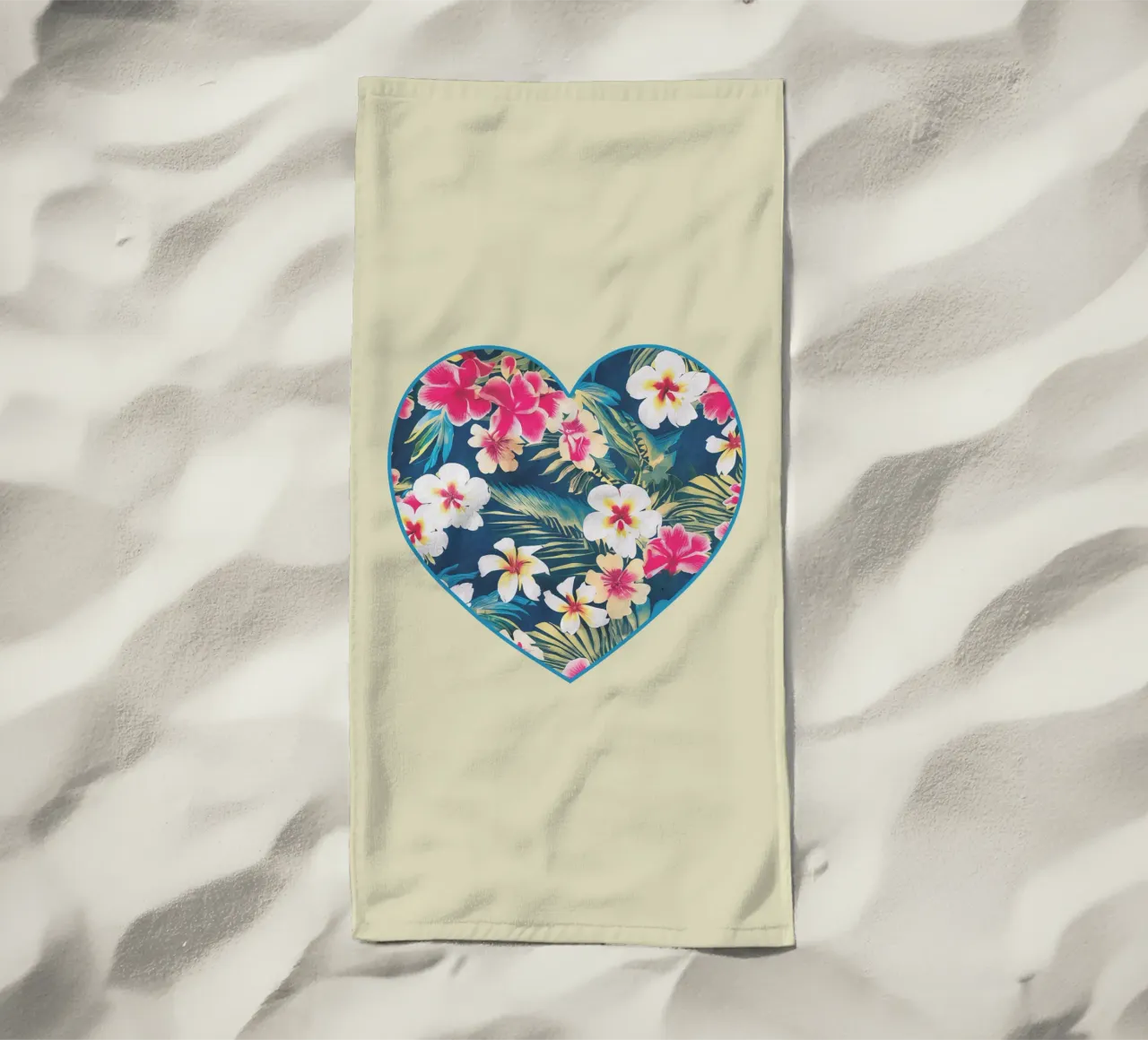 Cuore Aloha telo mare da Nina May Design Studio