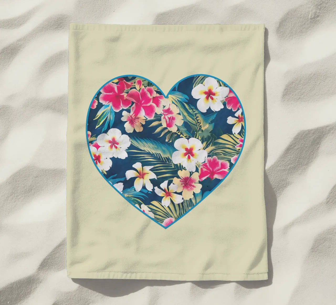 Cuore Aloha telo mare da Nina May Design Studio