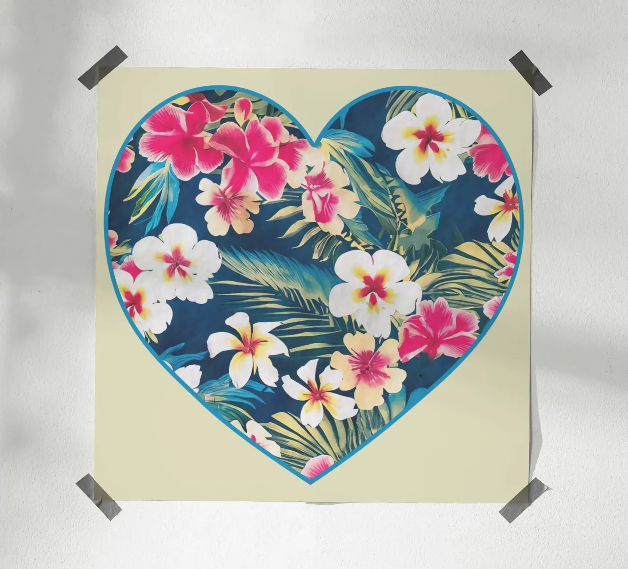 Cuore Aloha poster da Nina May Design Studio