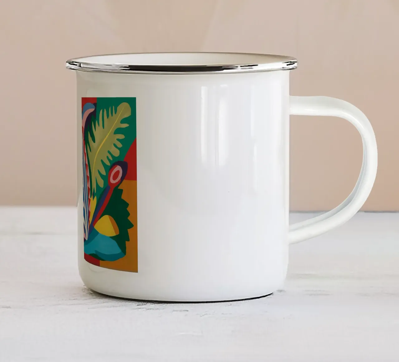Tropicana bagnata dal sole tazza in smalto da Dawn Light