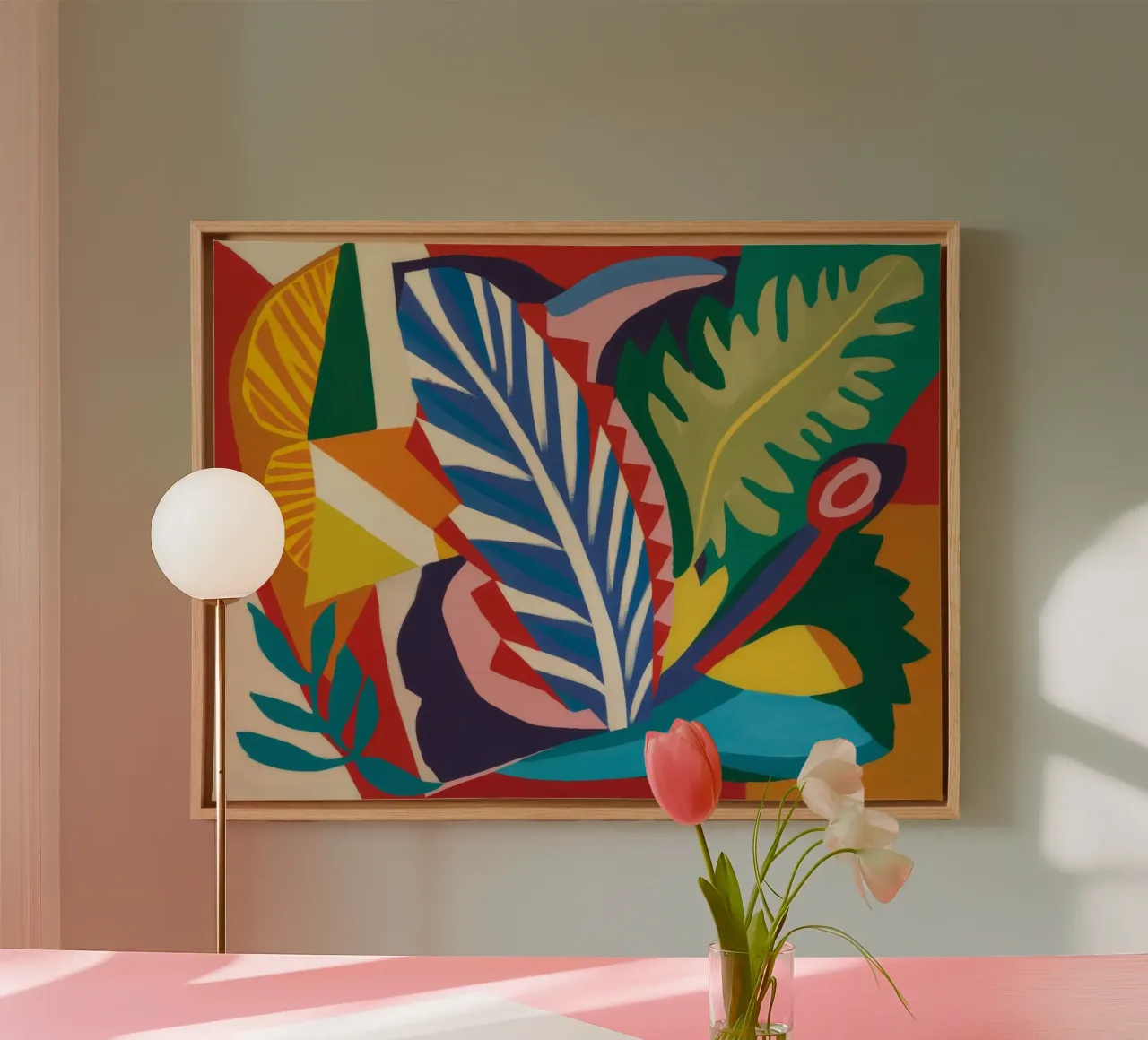 Zonovergoten Tropicana canvas met Baklijst van Dawn Light