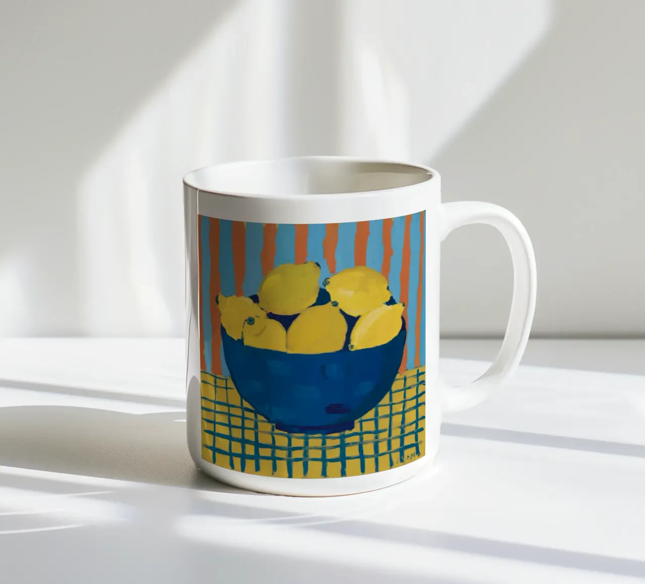 Limone dorato Abbondanza tazza in ceramica da Dawn Light