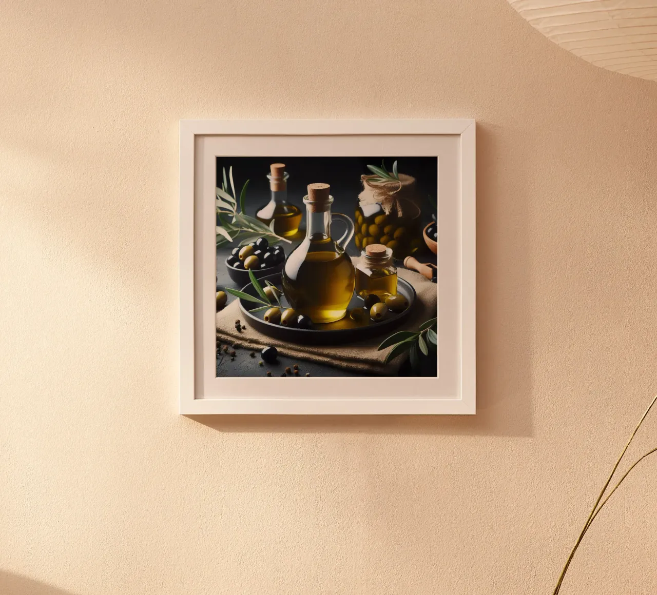 Natura morta di olio d'oliva poster da 🥩 The tasty wall