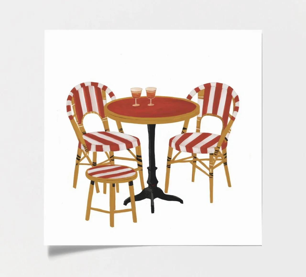 Scarlet Bistro Solitude Stickerbogen von Dawn Light