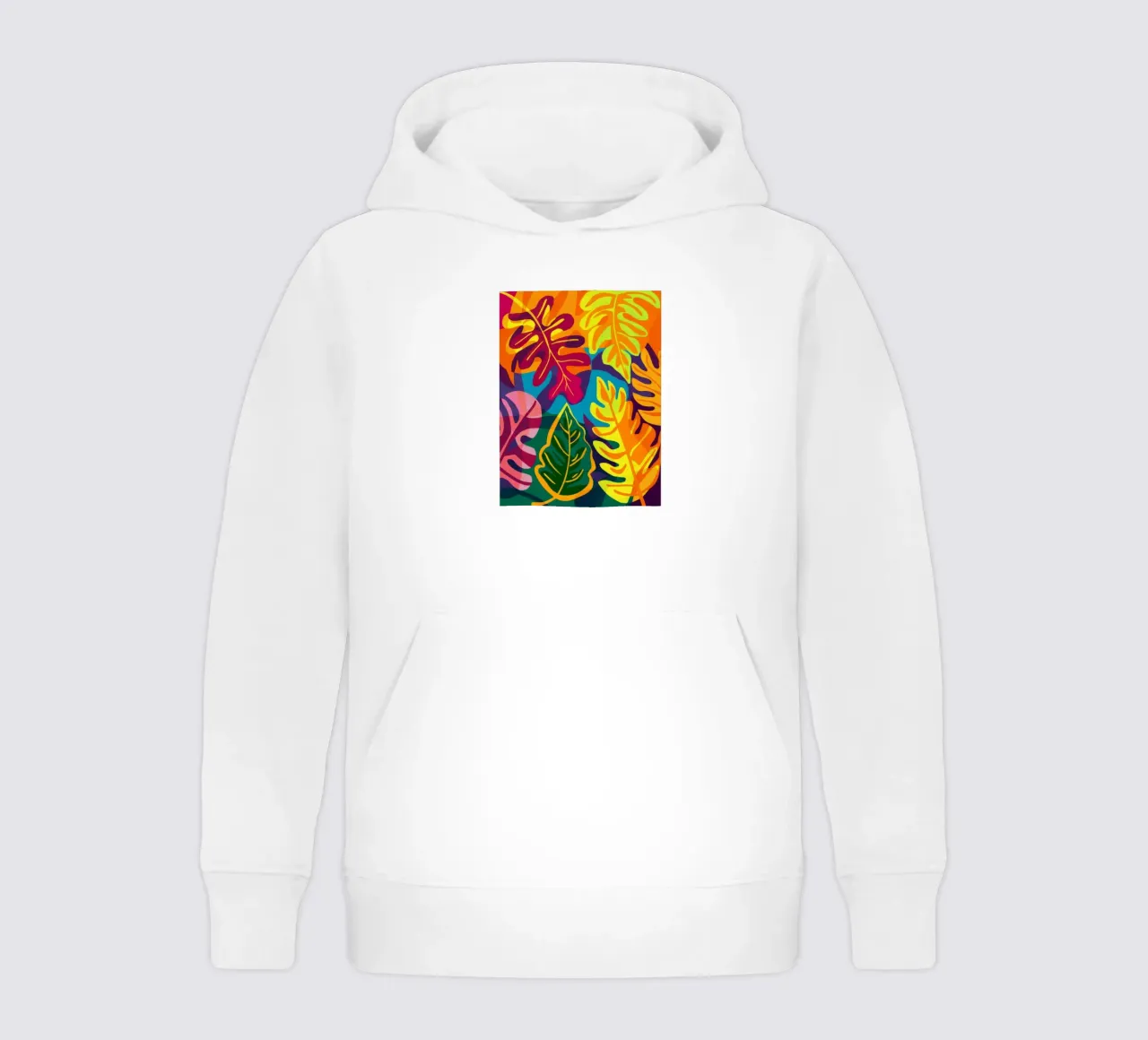 Fiammata floreale cromatica felpa bambino con cappuccio da Dawn Light