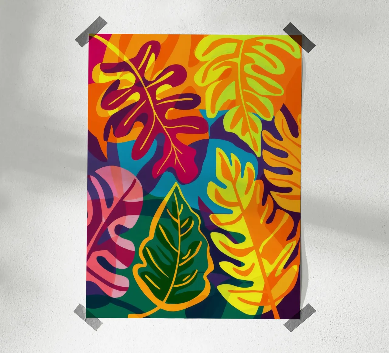 Fiammata floreale cromatica poster da Dawn Light