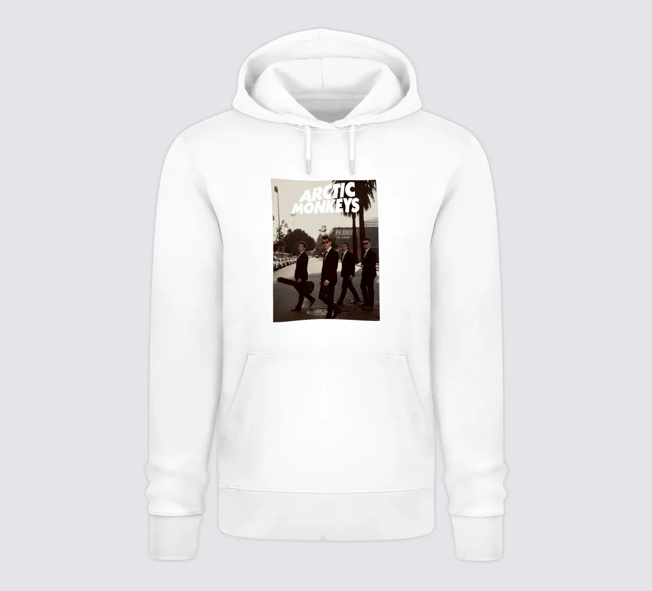 scimmie artiche band art felpa con cappuccio da music soul