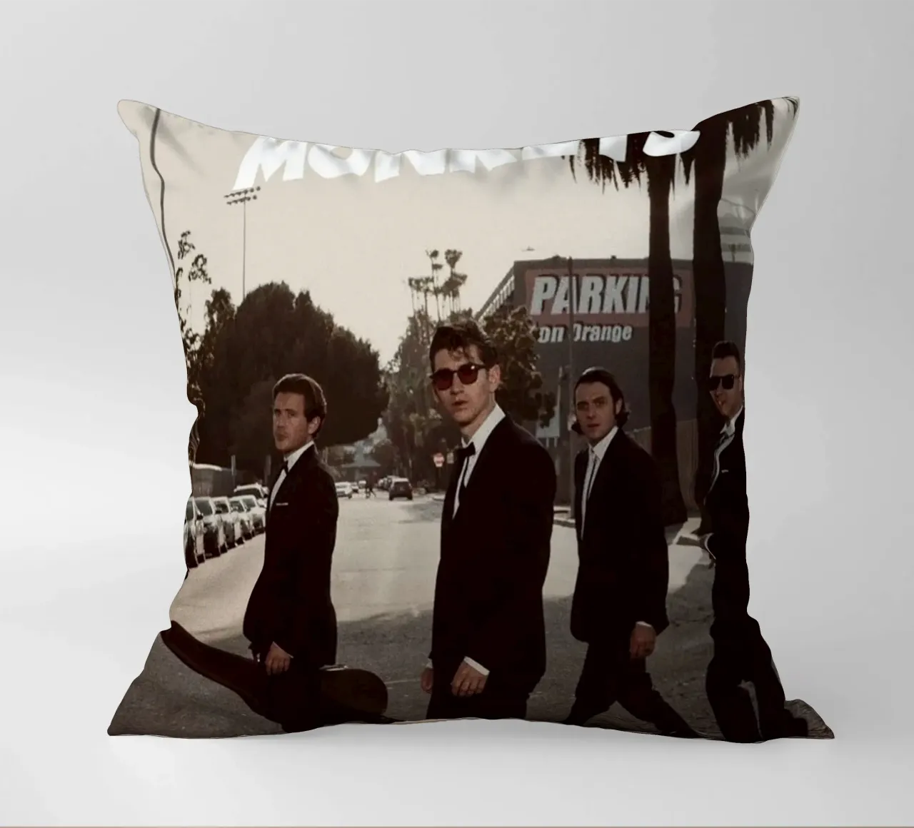 scimmie artiche band art cuscino da music soul