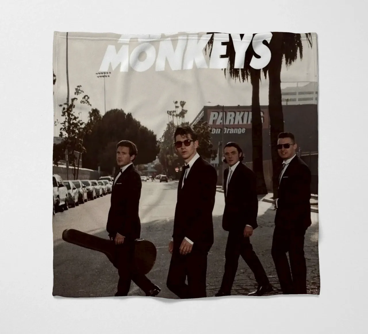 scimmie artiche band art coperta in pile da music soul