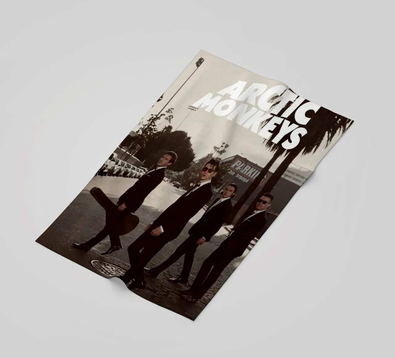 scimmie artiche band art telo mare da music soul