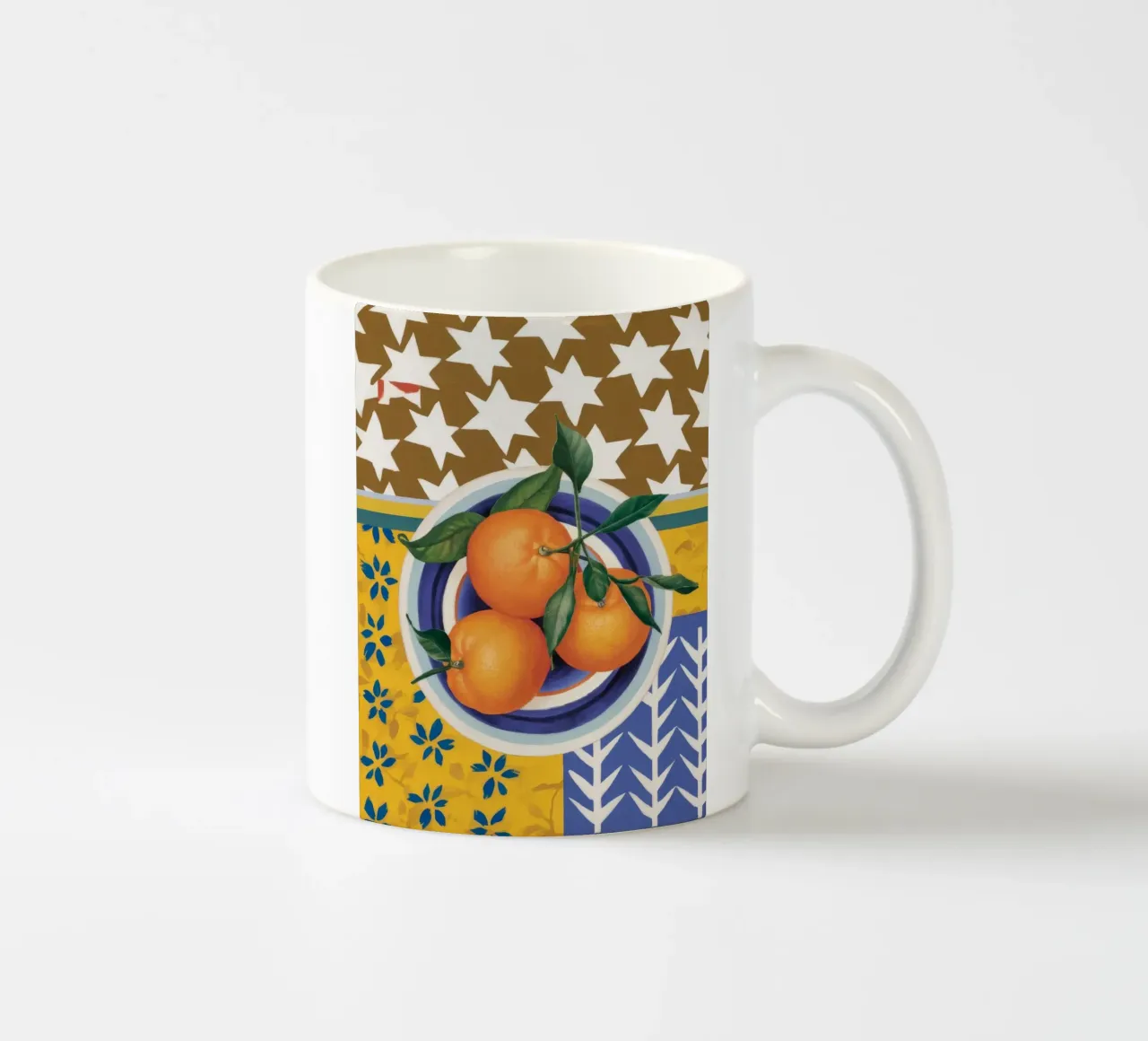 Armonia di arance mediterranee tazza in ceramica da Dawn Light