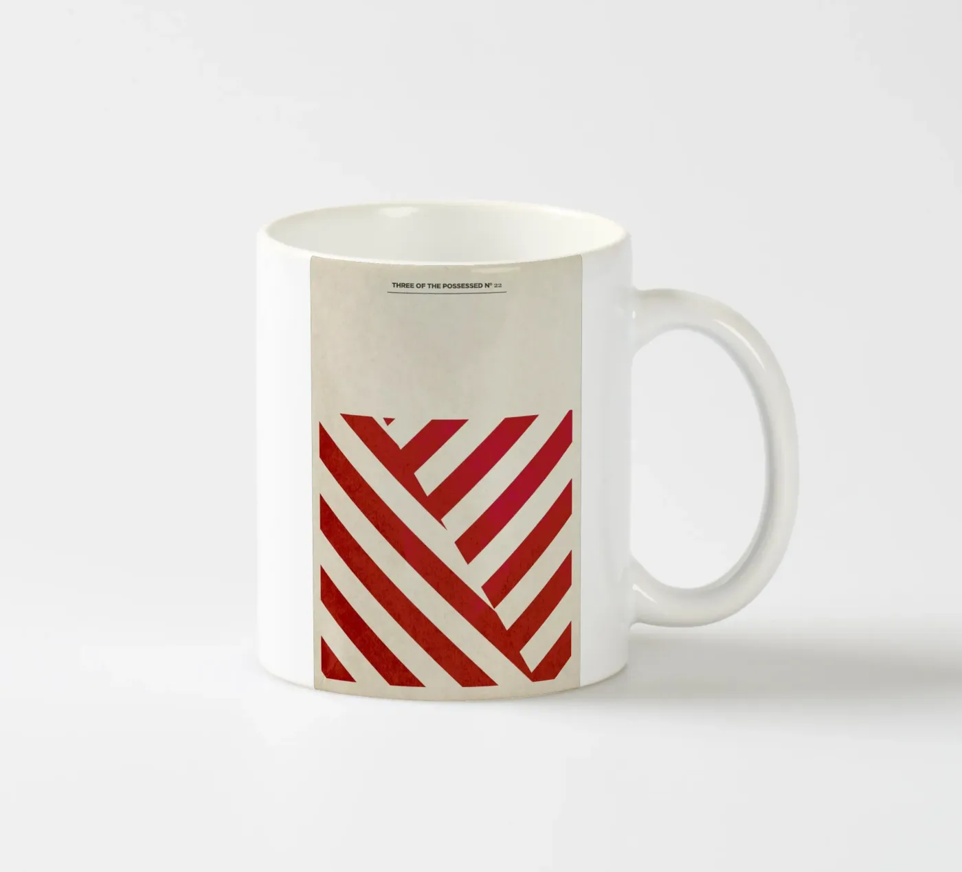 Sampler4-6 ceramic mug by Three Of The Possessed