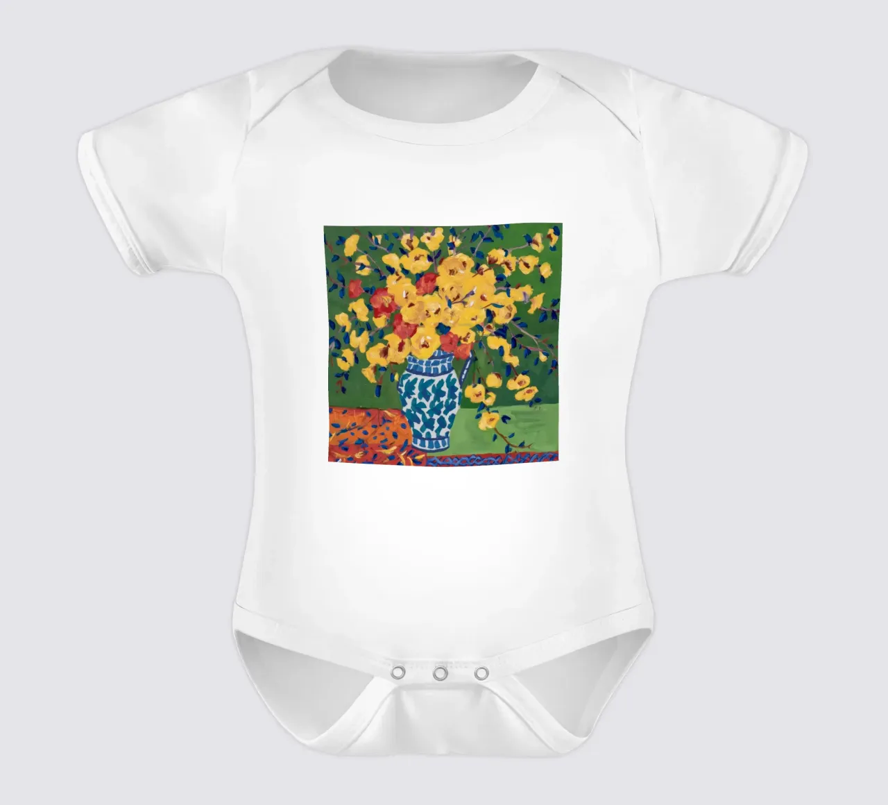 Impasto Bloom Symphony body neonato maniche corte da Dawn Light