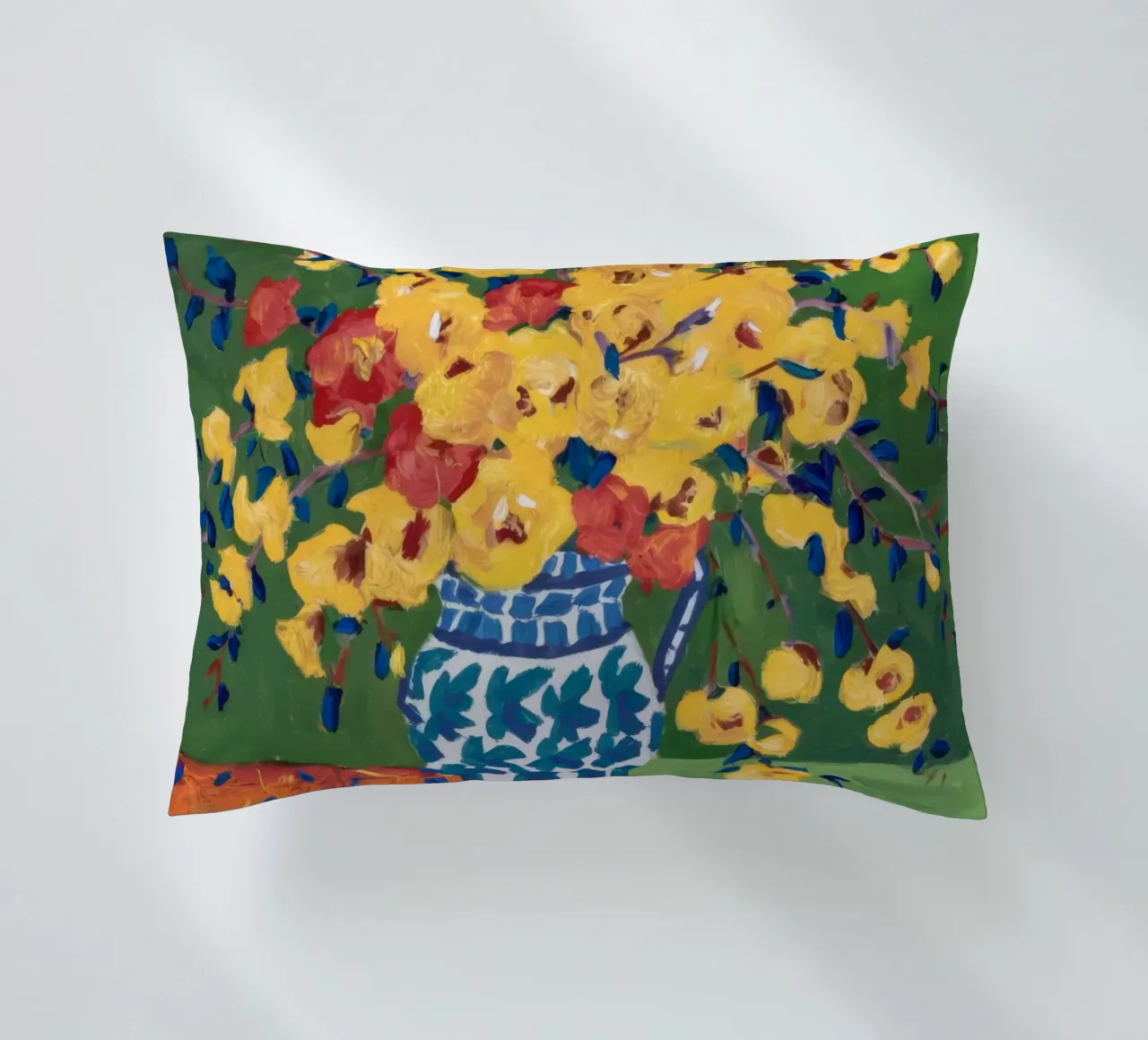 Impasto Bloom Symphony decorative cushion by Dawn Light