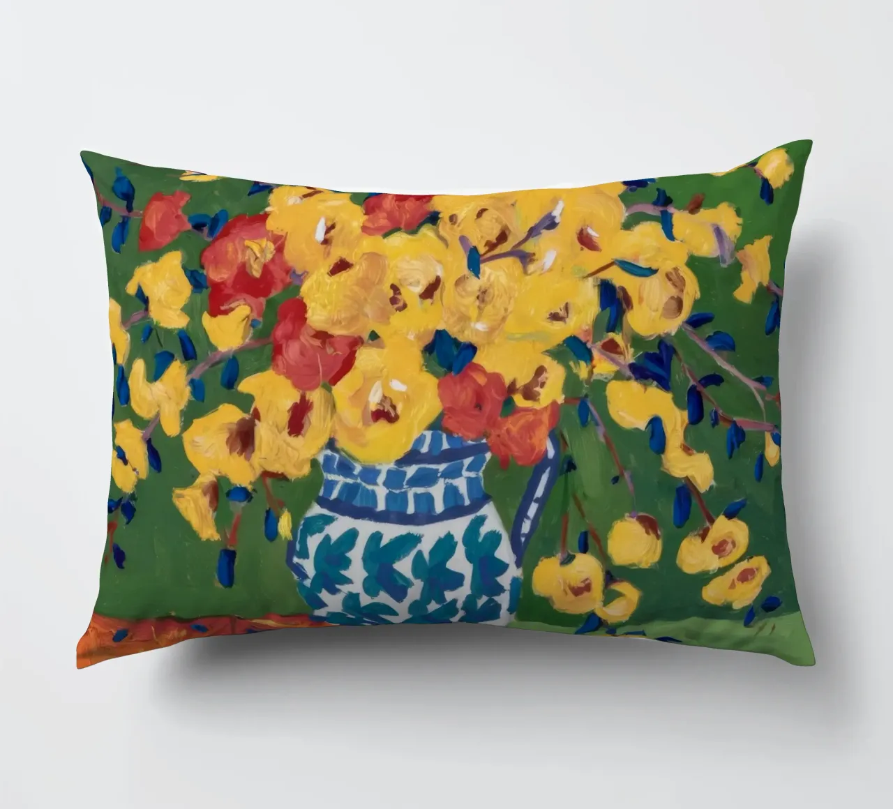 Impasto Bloom Symphony decorative cushion by Dawn Light