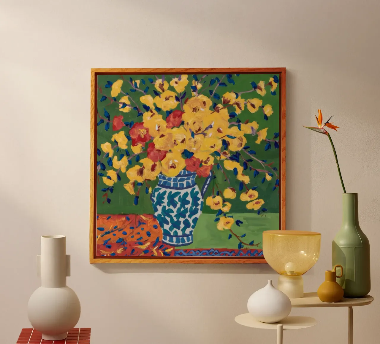 Impasto Bloom Symphony acrylic glass by Dawn Light