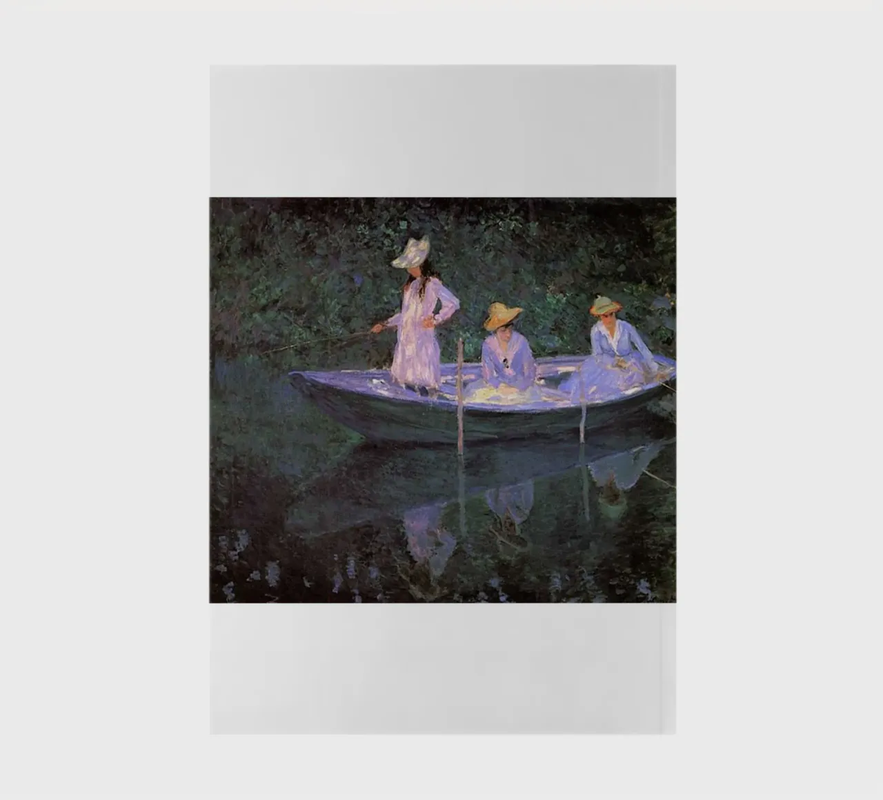 Monet - Tre donne in barca diario da Günstiger Laden
