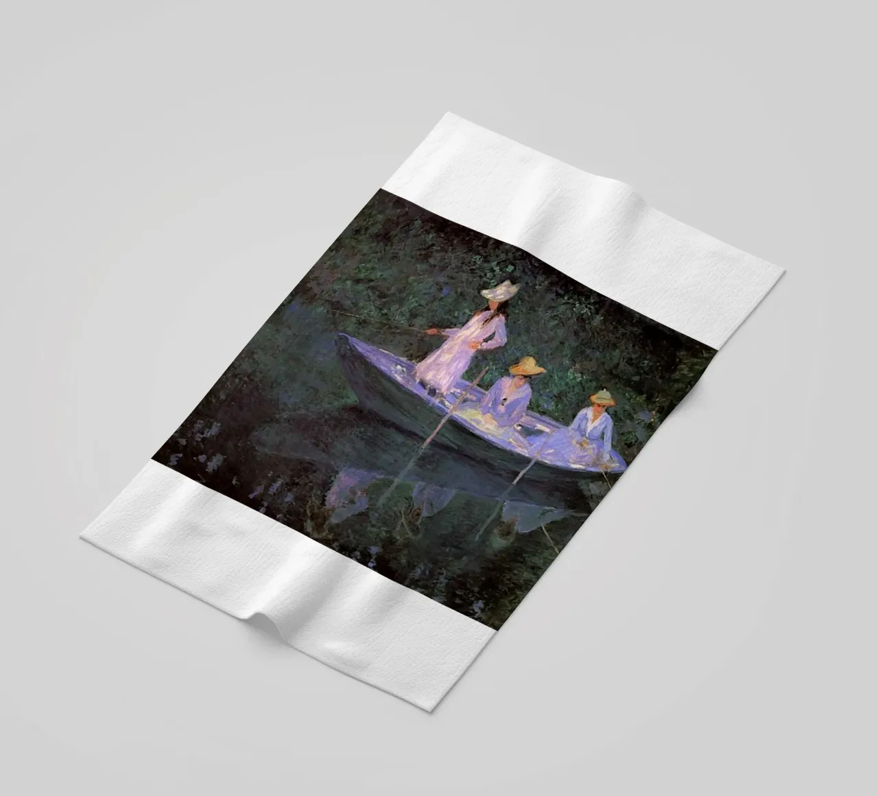Monet - Tre donne in barca telo mare da Günstiger Laden