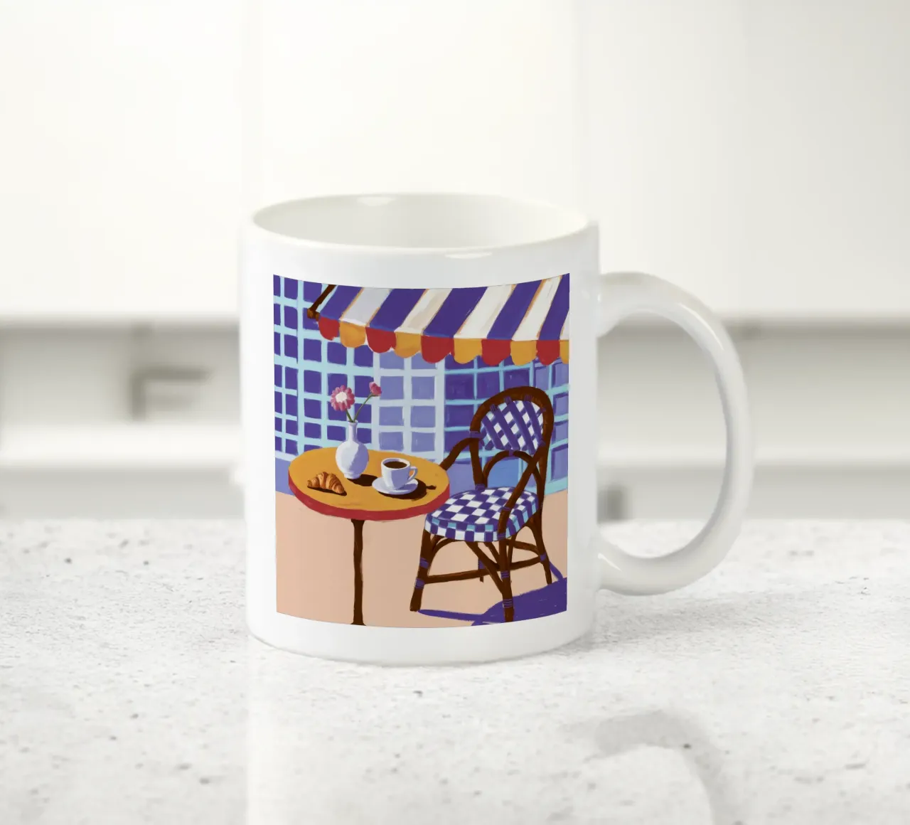 Tenda da sole a righe Reverie tazza in ceramica da Dawn Light
