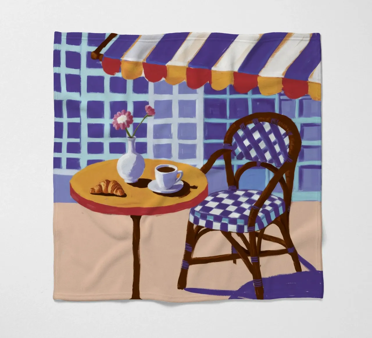 Tenda da sole a righe Reverie coperta in pile da Dawn Light
