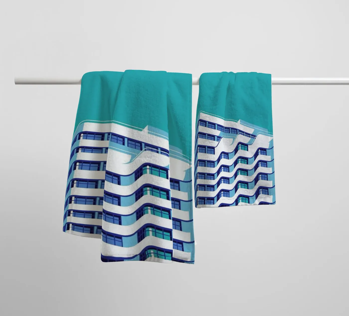 Berlin Shellhouse badhanddoek van Remko Heemskerk