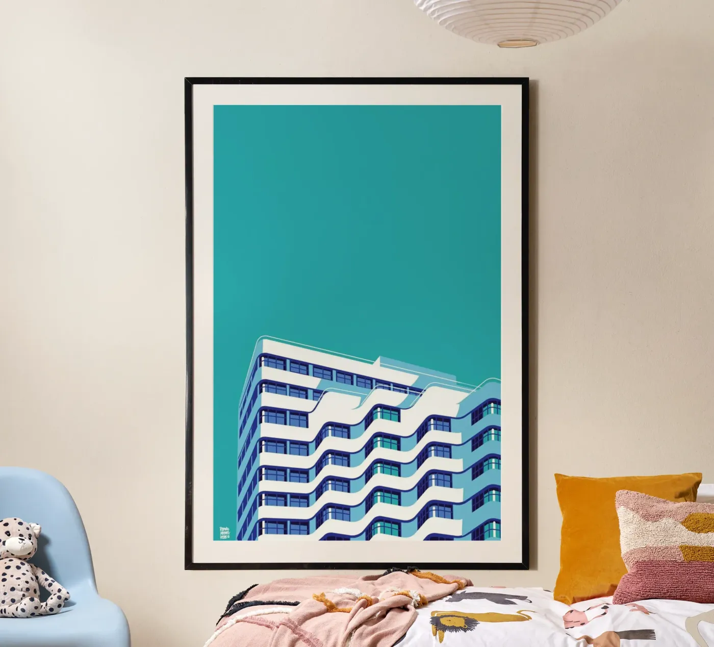 Berlin Shellhouse poster by Remko Heemskerk