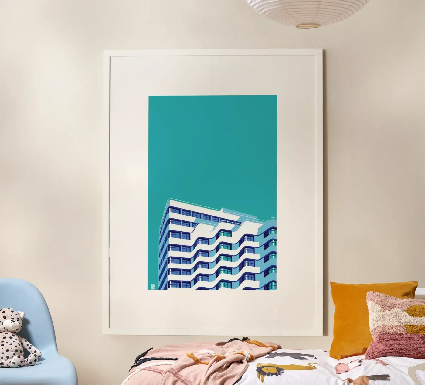 Berlin Shellhouse poster by Remko Heemskerk
