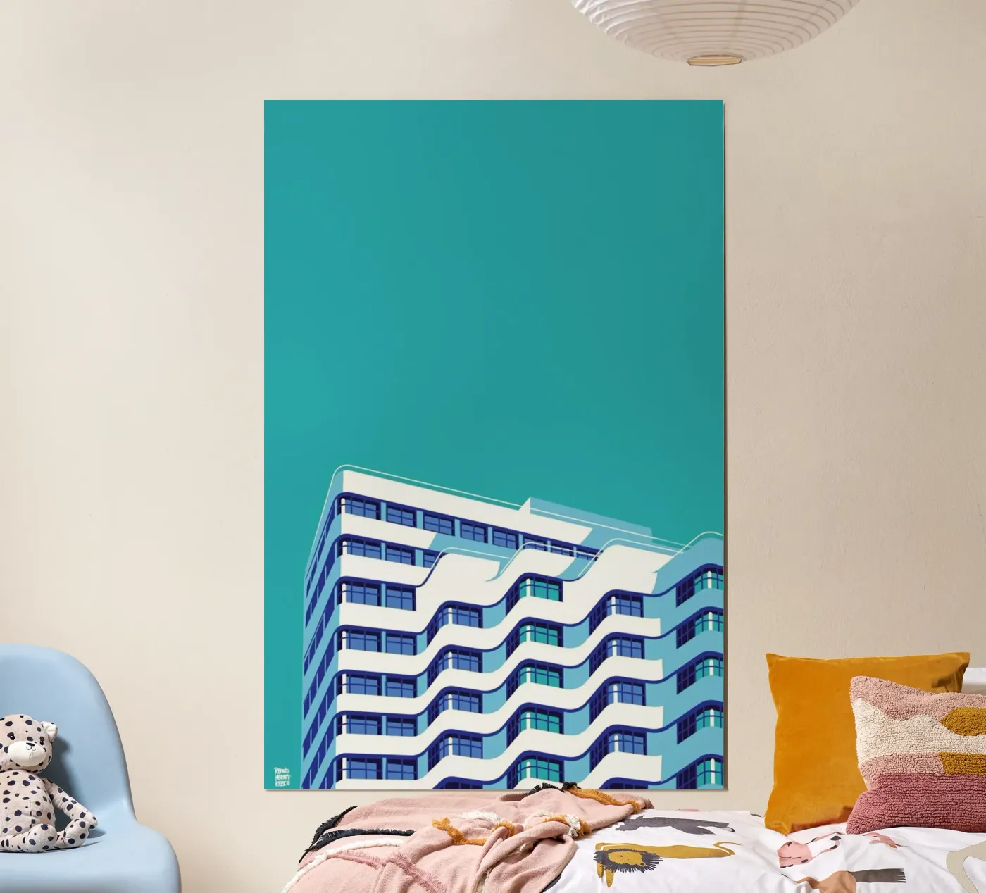 Berlin Shellhouse poster by Remko Heemskerk