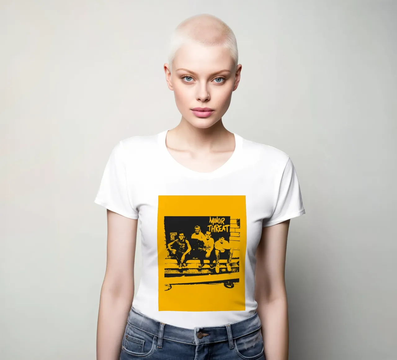 Minor Threat 1 Art women's fitted t-shirt by music soul