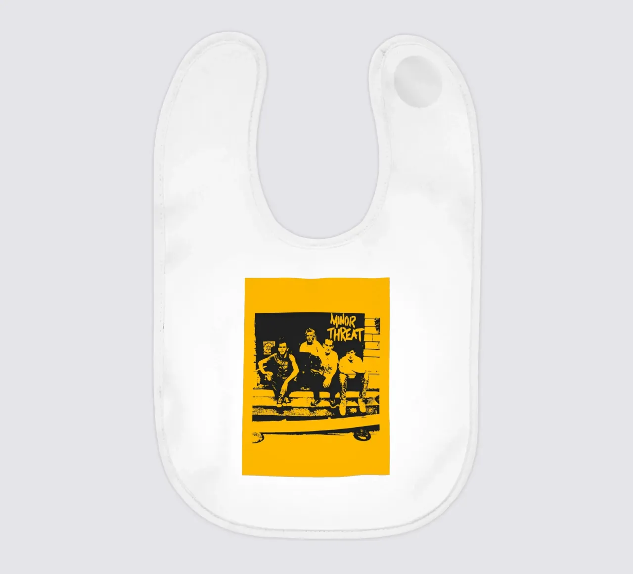 Minor Threat 1 Art baby bib by music soul