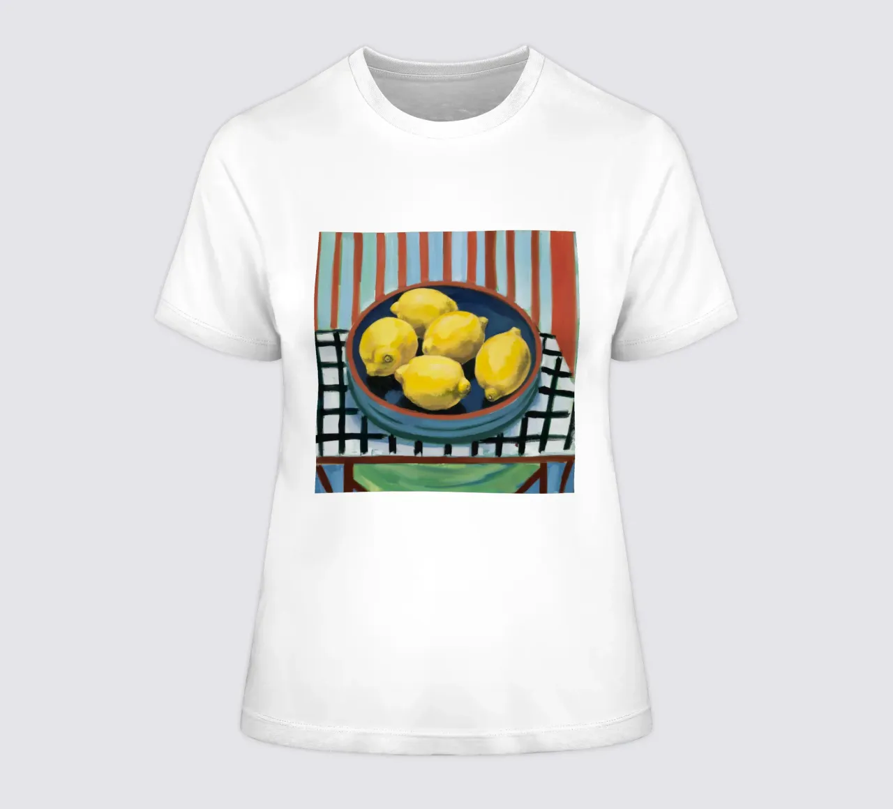 Sunlight Citrus Bowl women's fitted t-shirt by Dawn Light