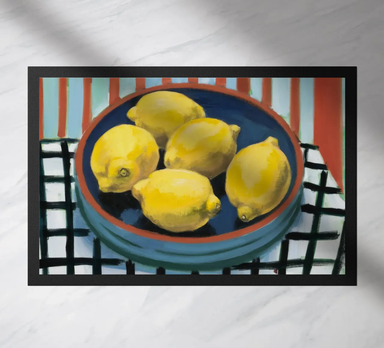 Sunlight Citrus Bowl doormat by Dawn Light