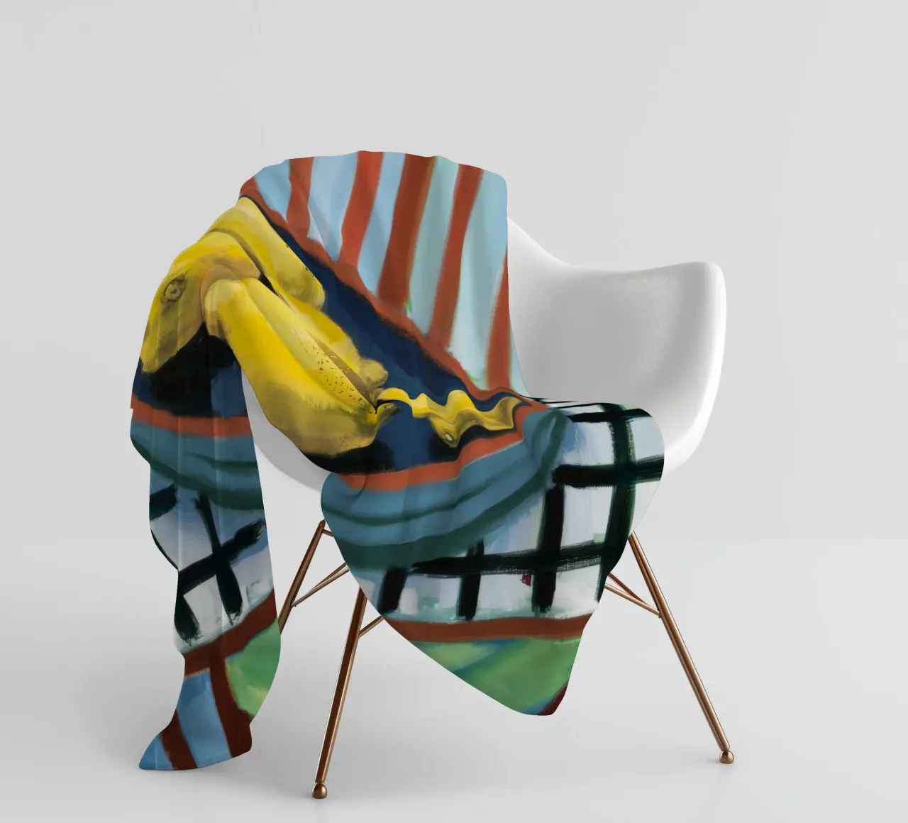 Sunlight Citrus Bowl fleece blanket by Dawn Light