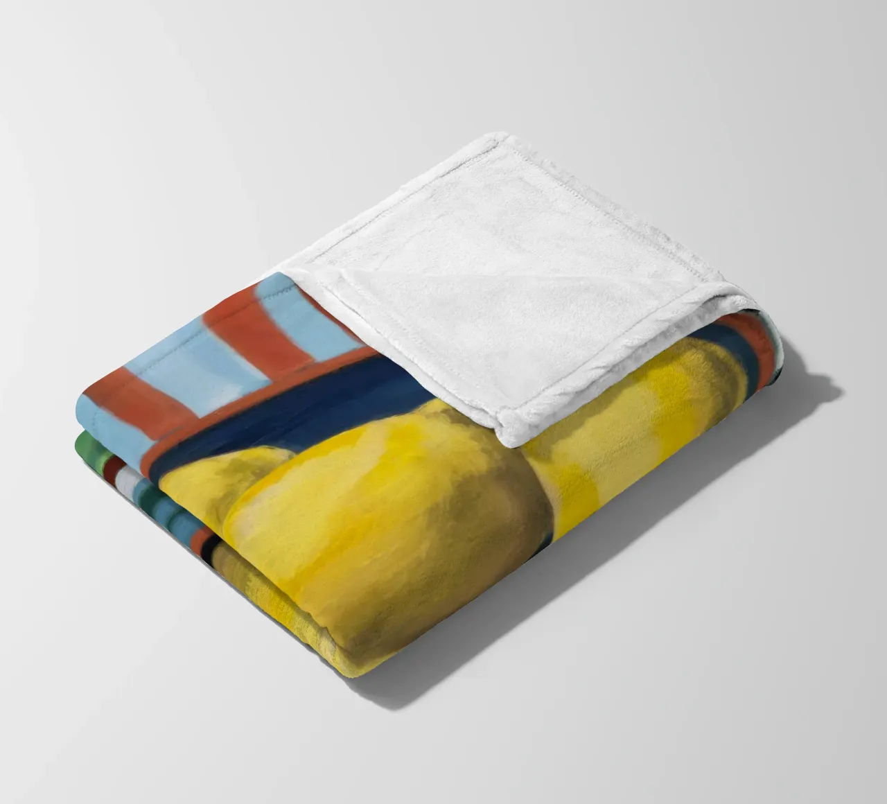 Sunlight Citrus Bowl fleece blanket by Dawn Light
