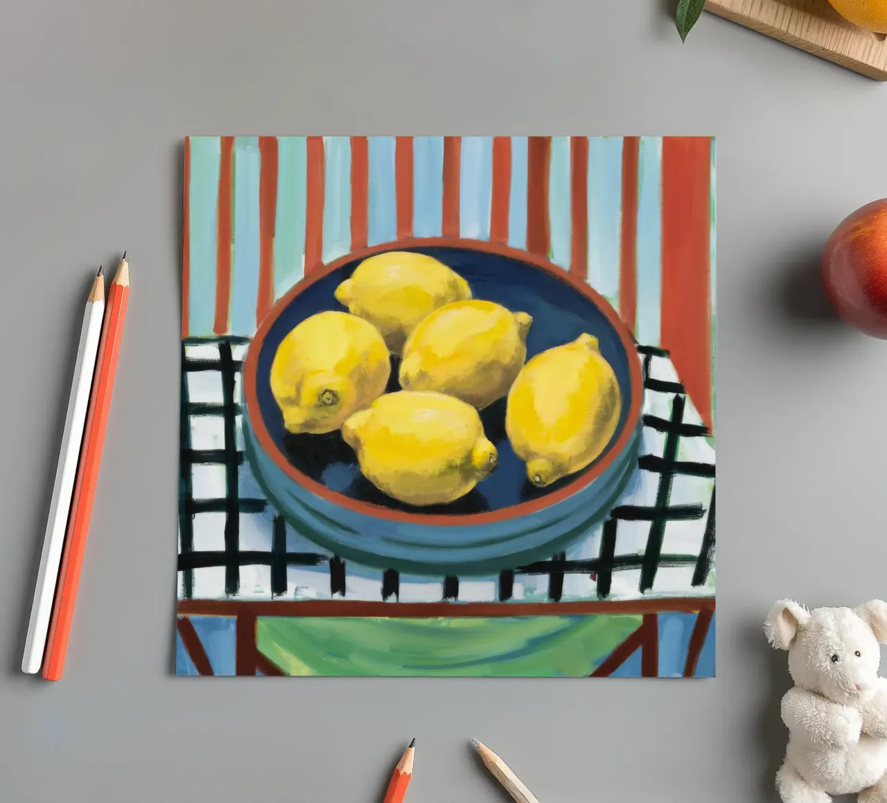 Sunlight Citrus Bowl sticker sheet by Dawn Light