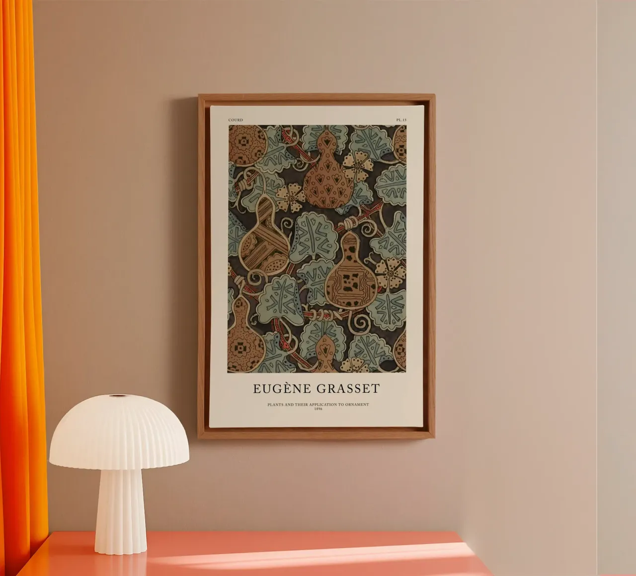 Grasset - Courd 15 tela con Cornice a cassetta da Vintage by JUNIQE