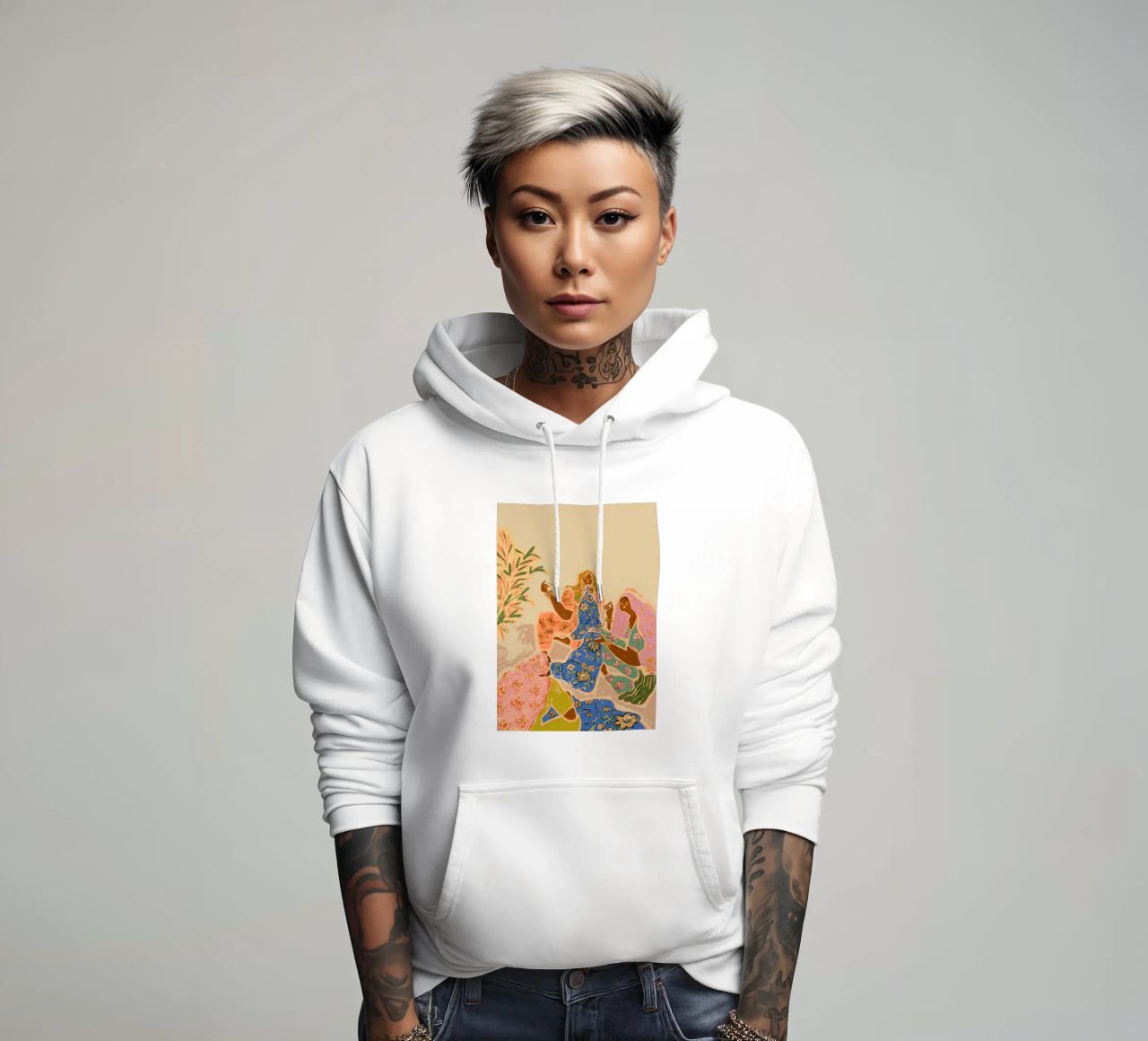Arty Guava - Raduno delle donne felpa con cappuccio da YOUTH DIAMOND ART