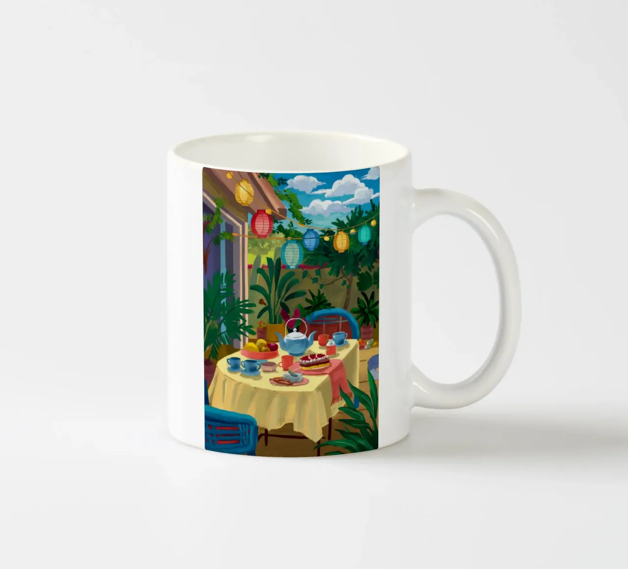 Pranzo del Giardino d'Oro tazza in ceramica da Dawn Light