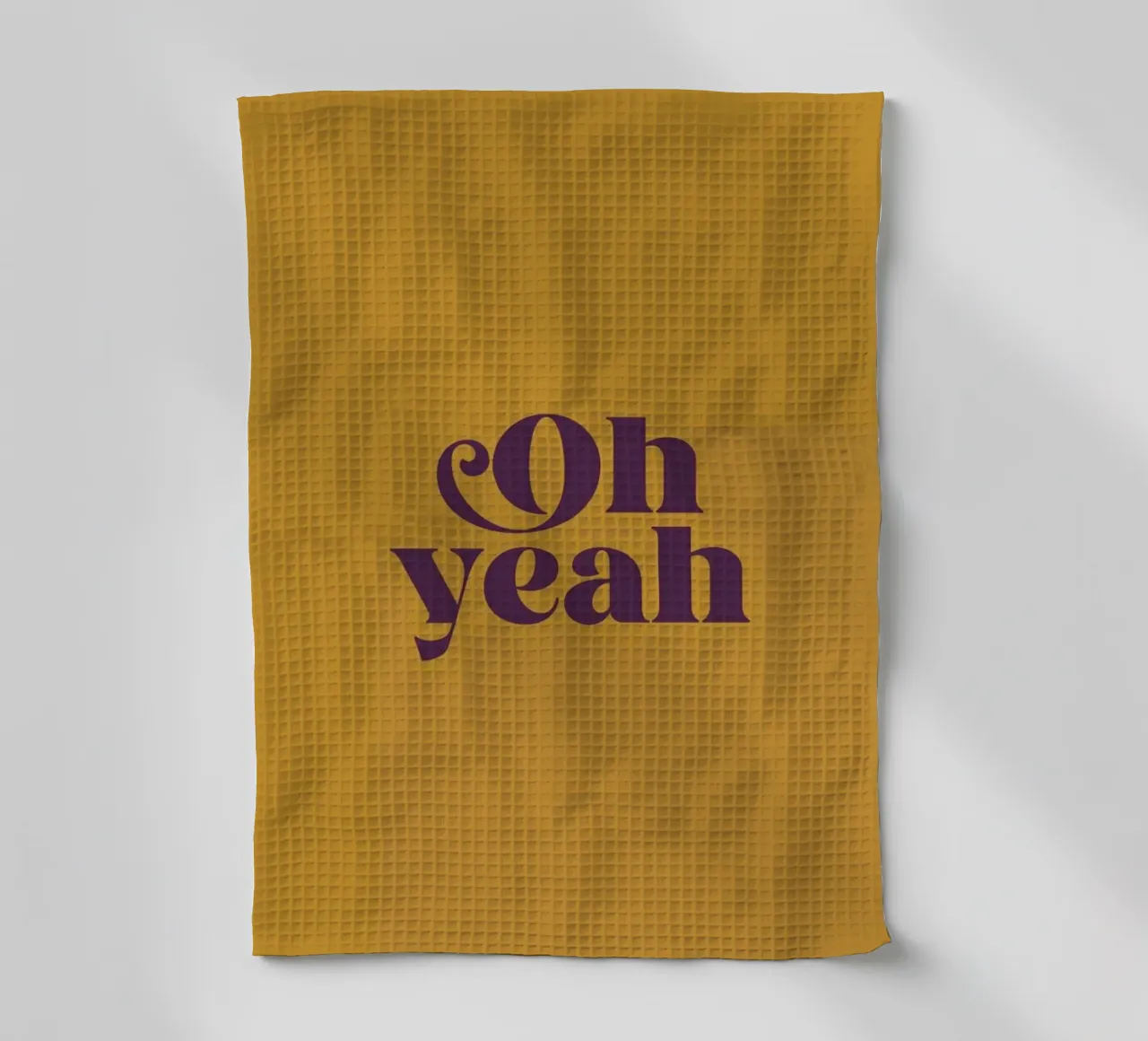 Oh Yeah Mustard canovaccio da cucina da Trabolt Design