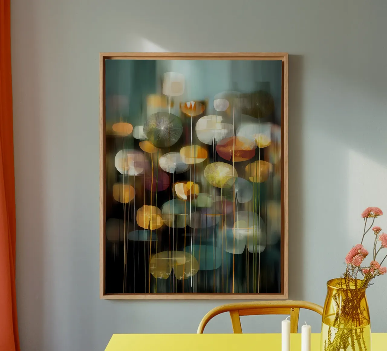 Muurkunst van Imagine canvas met Baklijst van Imagine